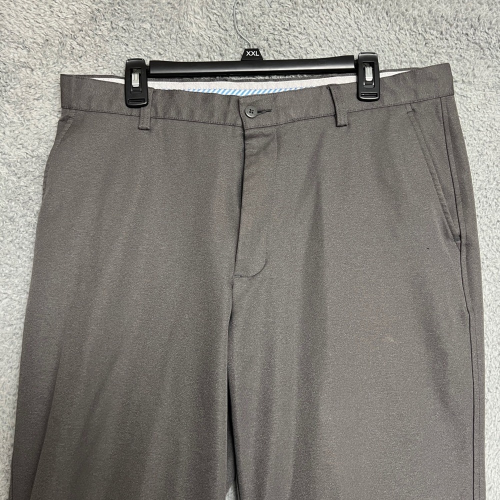 FootJoy Golf Pants Mens 38x30 Gray Excellent Performance Flat Front Chino - Picture 3 of 12